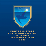 Football Stars for Flood Victims Slovenia badge